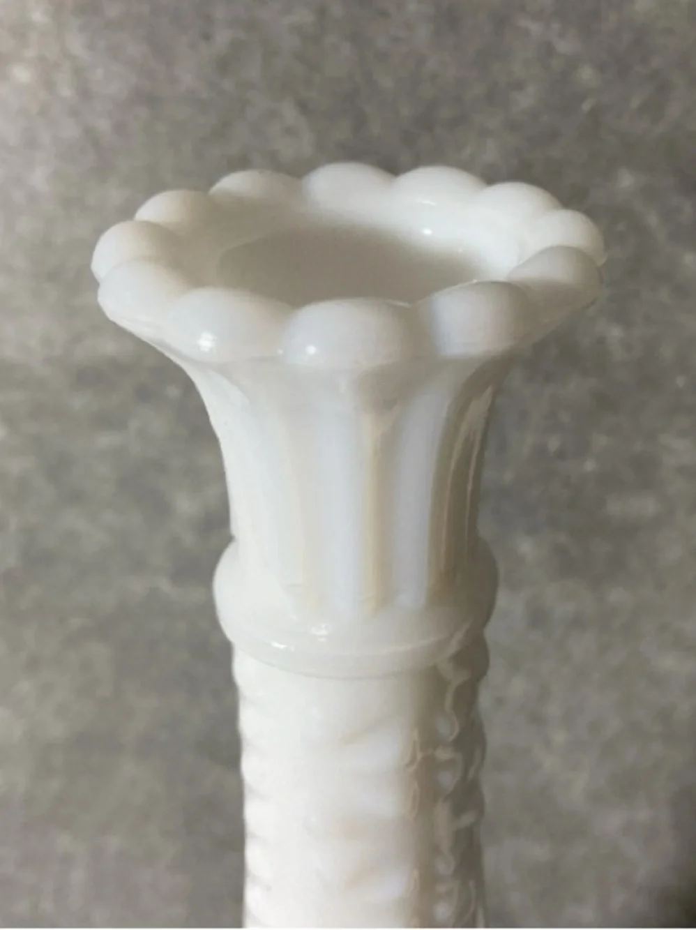 Vintage White Milk Glass Hobnail 9